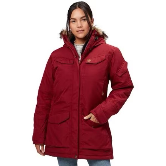Fjallraven Jackets & Blazers - Fjallraven Women's Nuuk Down Parka, Red Oak, Super Warm! Small